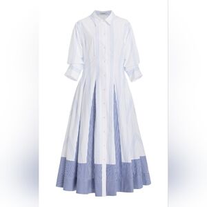 Jonathan Simkhai Jazz Patchwork Shirt Dress Size XL